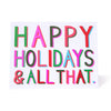 Happy Holidays & All That Note Card