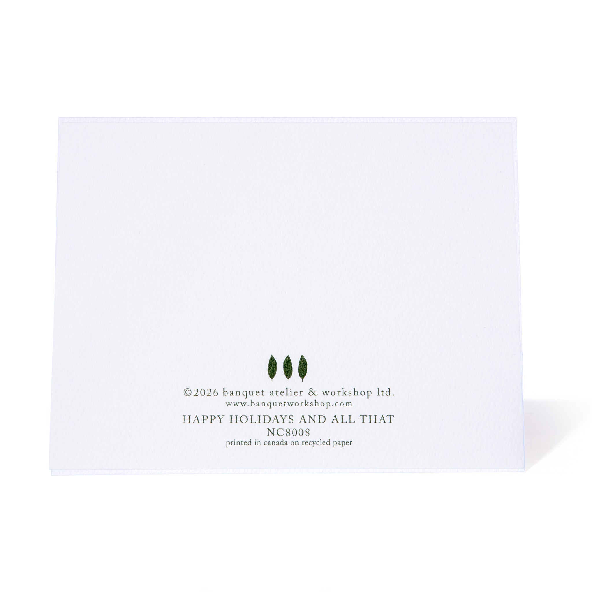 Happy Holidays & All That Note Card