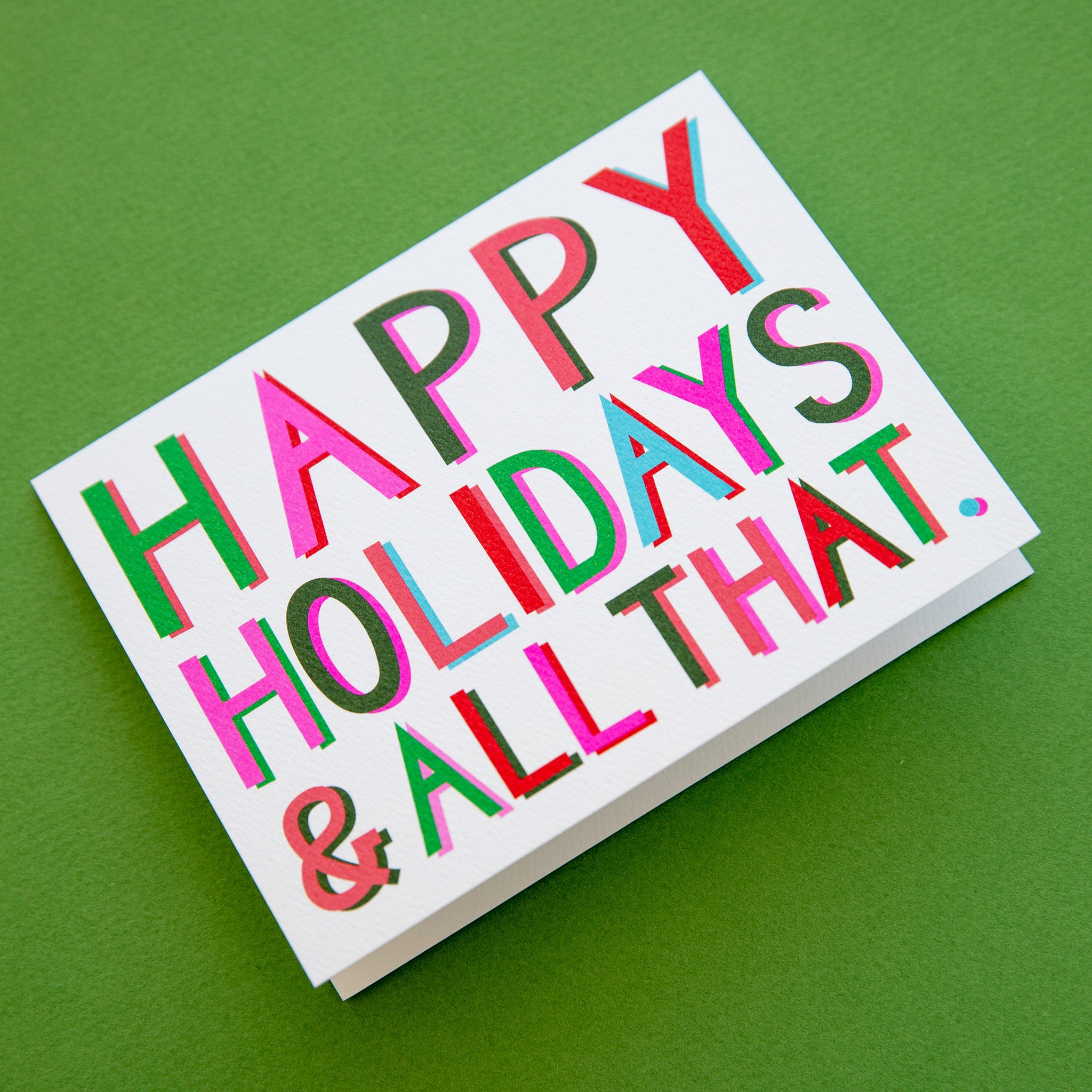 Happy Holidays & All That Note Card