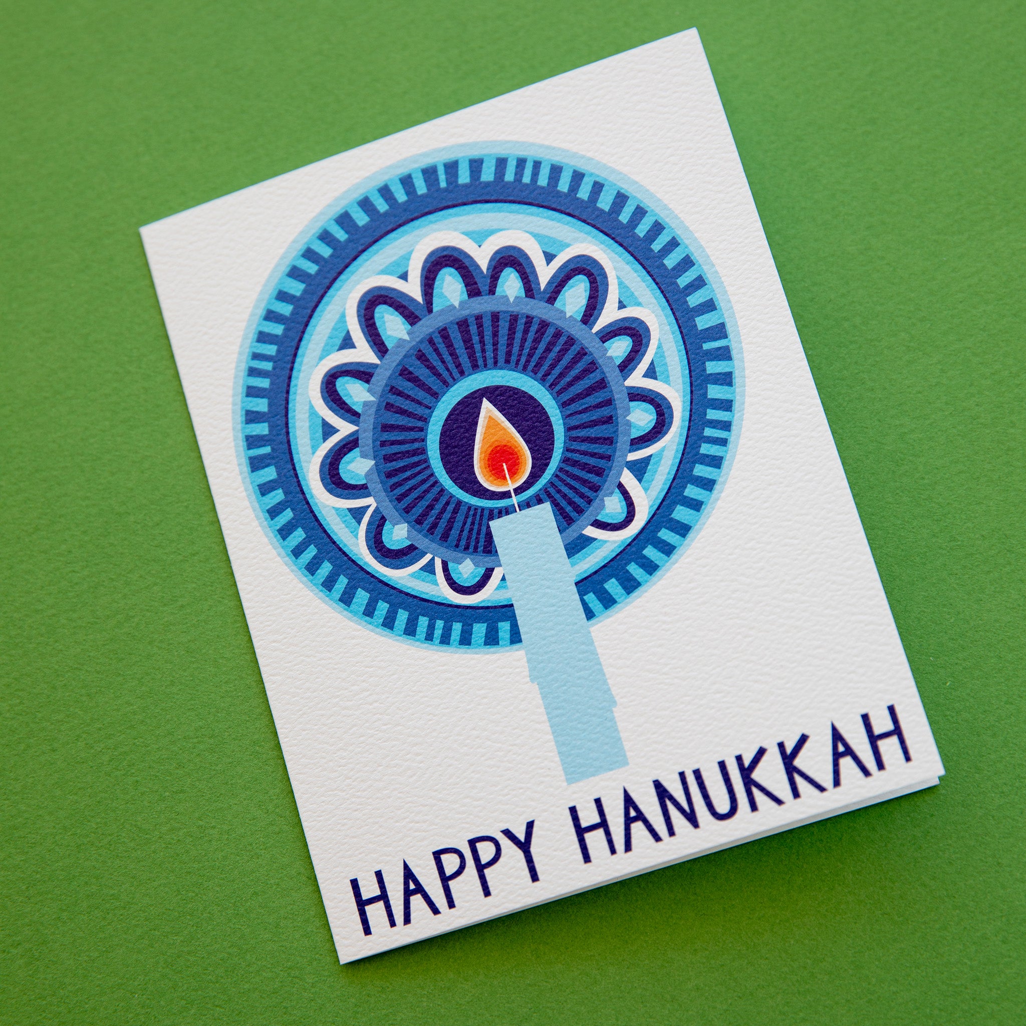 Single Hanukkah Candle Note Card