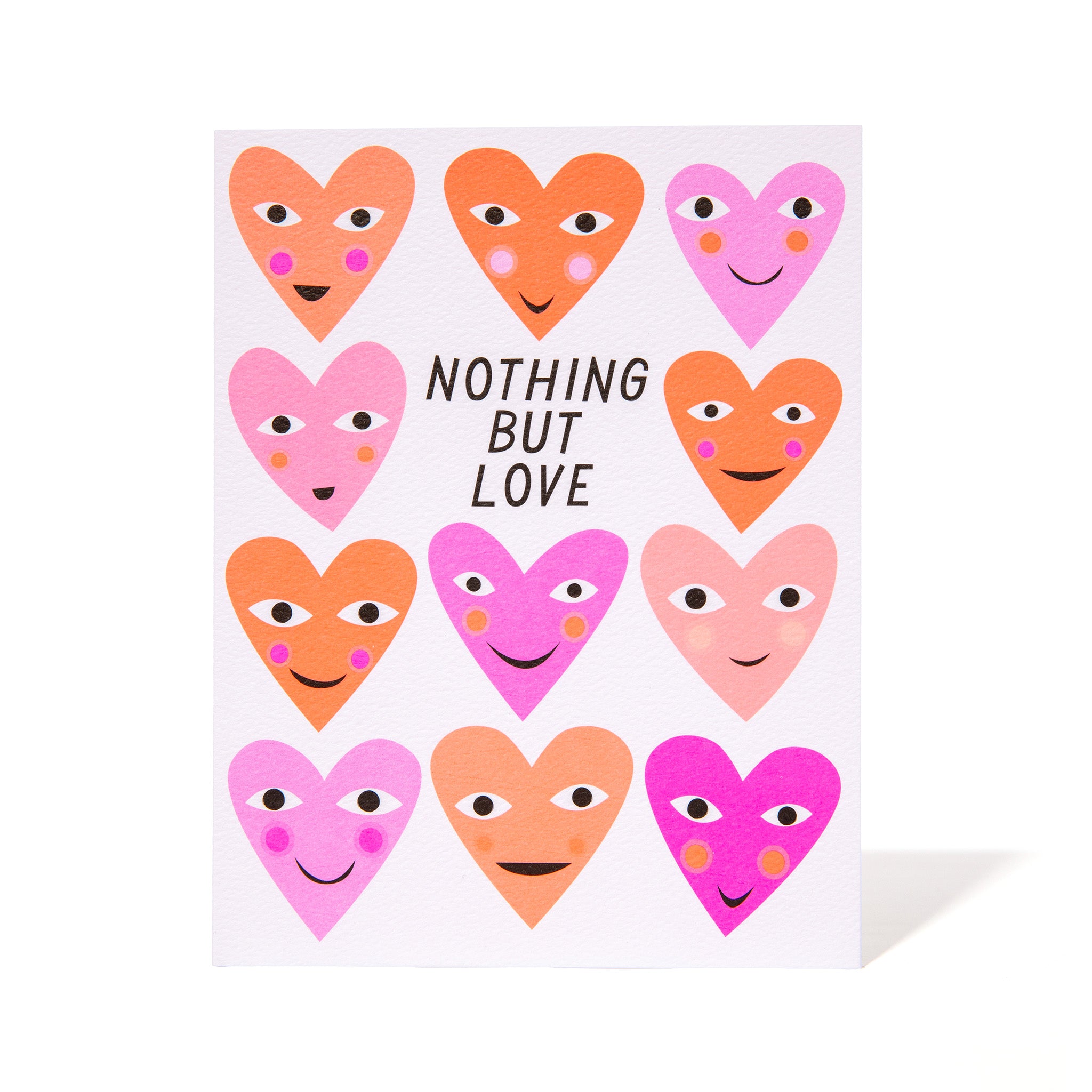 Nothing But Love Hearts Note Card