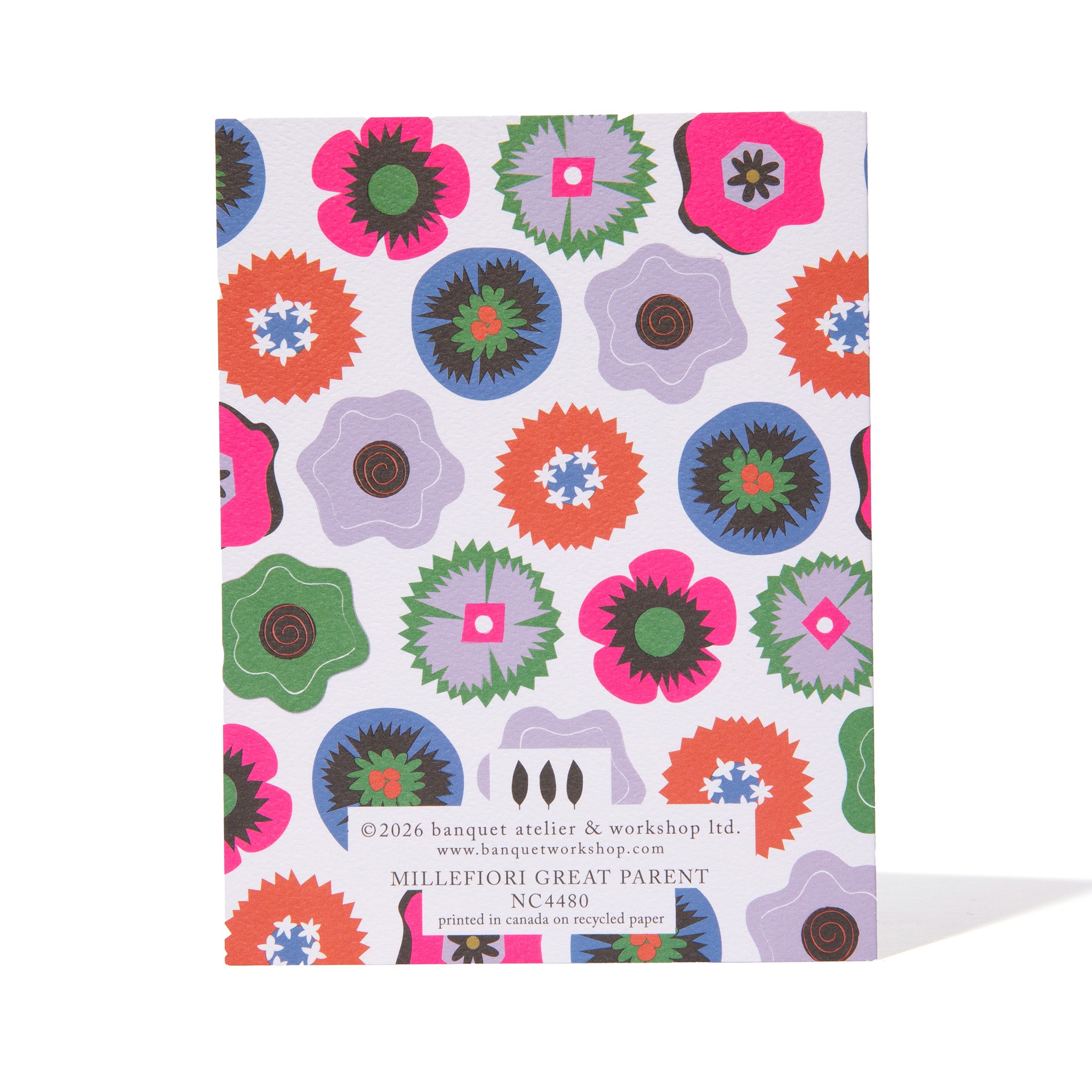 Thanks for Being a Great Parent Millefiori Note Card