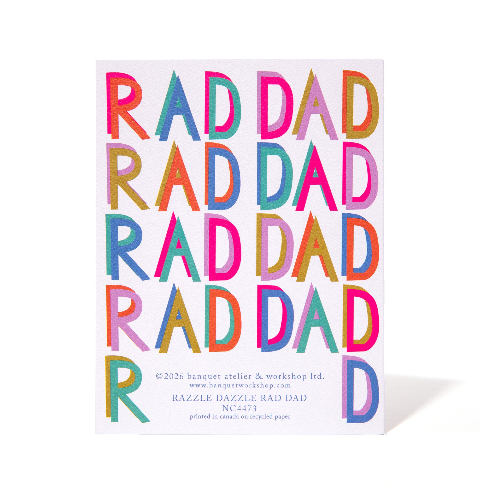Razzle Dazzle Rad Dad Note Card