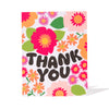 Groovy Floral Thank You Note Card