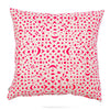 Neon Pink Snowflakes 100% Linen Pillow Cover
