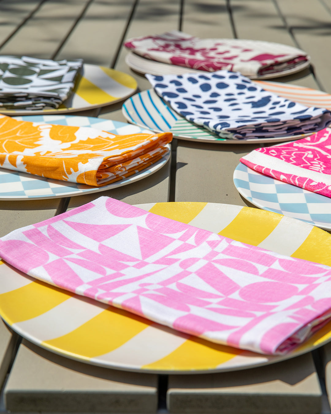 California all-linen Napkins in Marigold