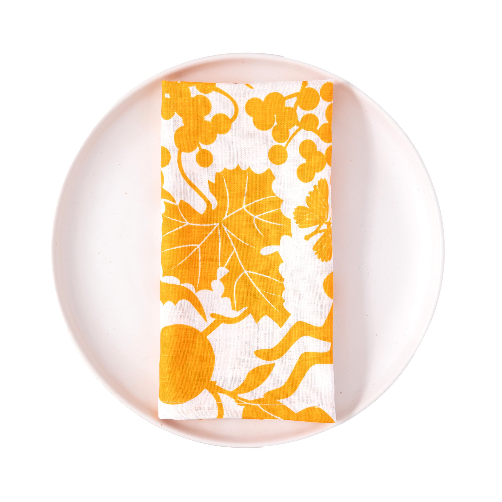 California all-linen Napkins in Marigold