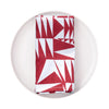 Red Neo Geo Triangles Linen Napkins - set of two