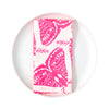 A Pair of Moths Linen Napkins in Neon Pink