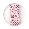 Snowflakes Screen Printed 100% Linen Napkins in Carmine Red