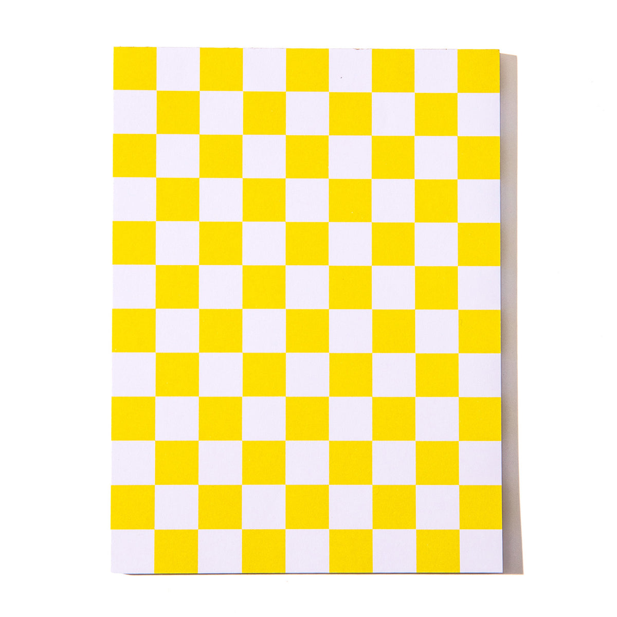 Golden Yellow Checkerboard Notepad