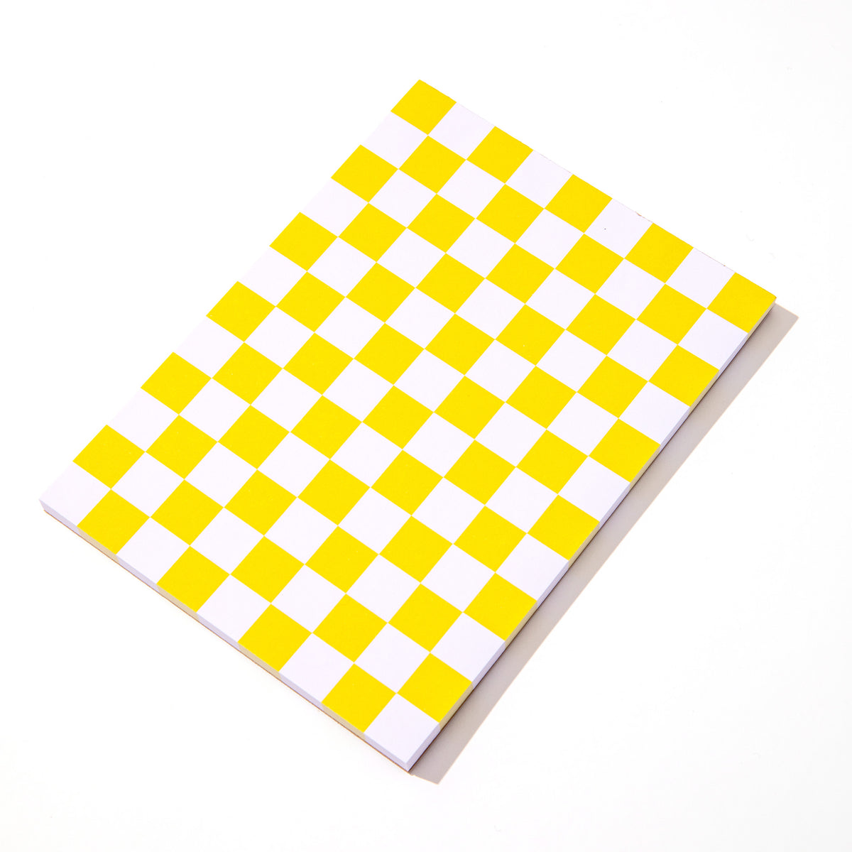 Golden Yellow Checkerboard Notepad