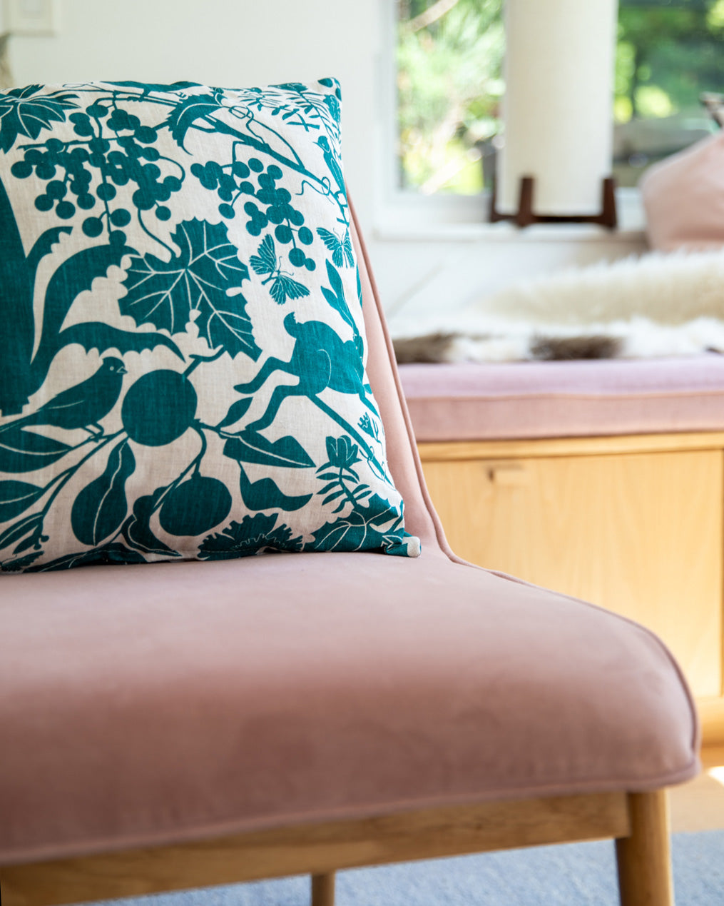 California Pillow Cover in Emerald
