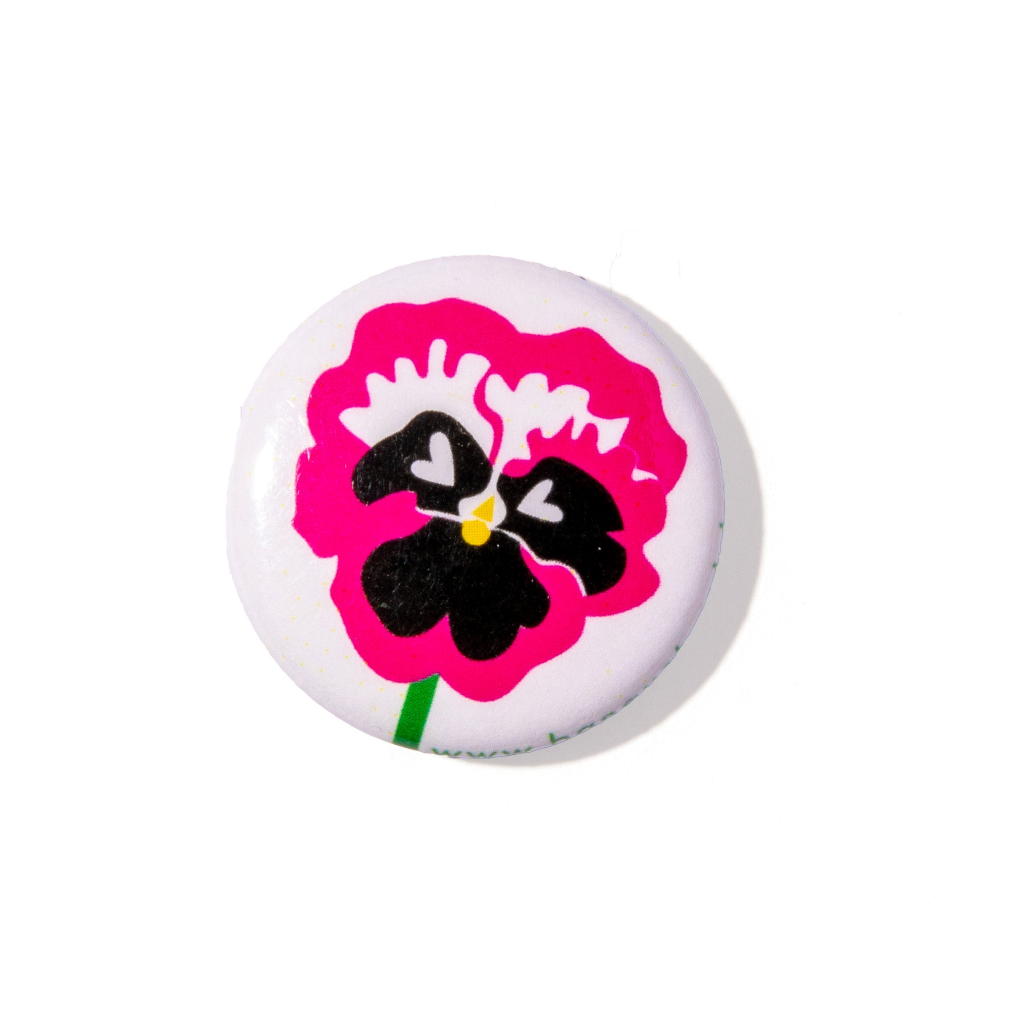 Pansy Flower 1" Button