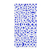 Cobalt Blue Snowflakes Linen Tea Towel