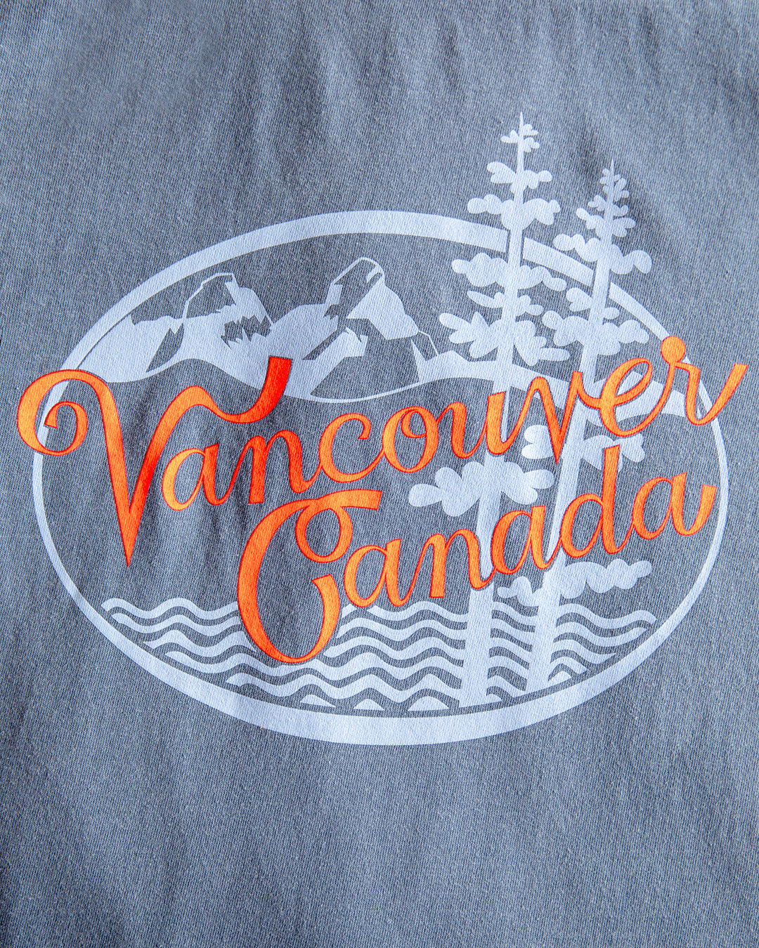 Navy Blue and Red Vancouver Canada T-Shirt
