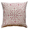Burgundy Snowflakes 100% Linen Pillow Cover