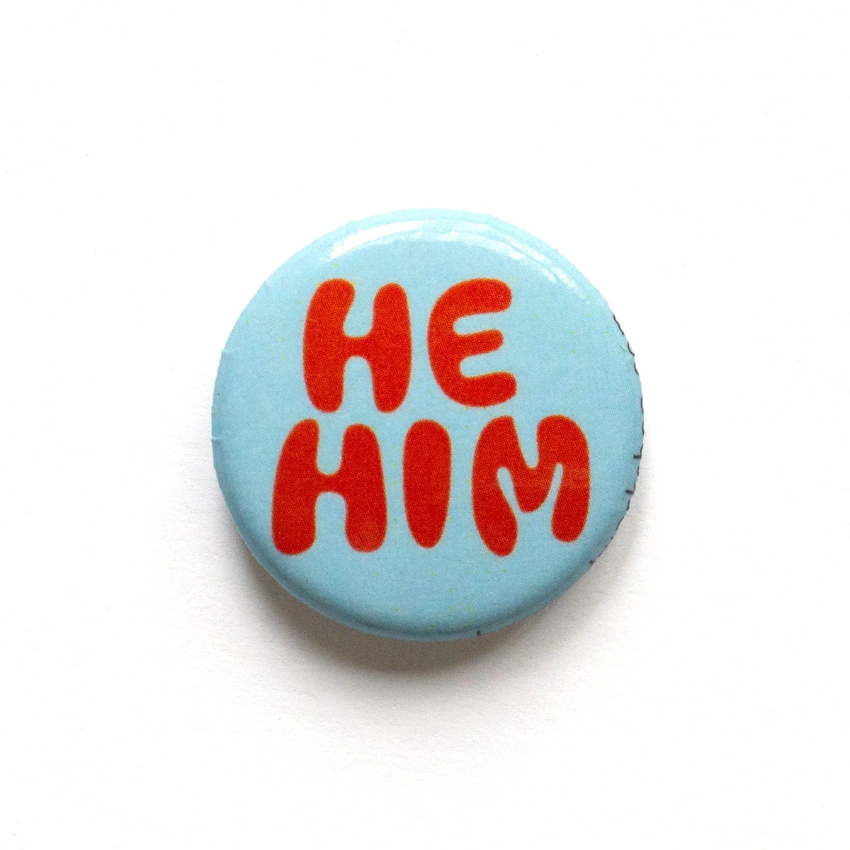 He/Him Pronoun 1" Button