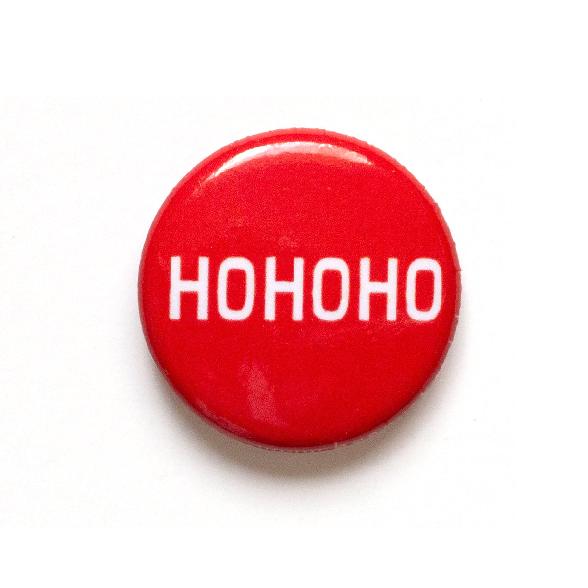 Ho Ho Ho Red and White 1" Button