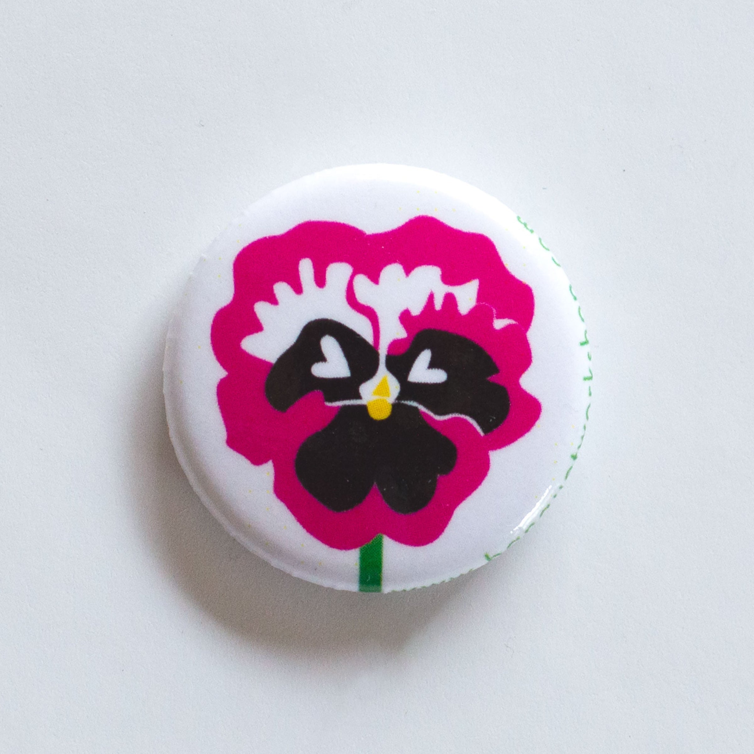 Pansy Flower 1" Button