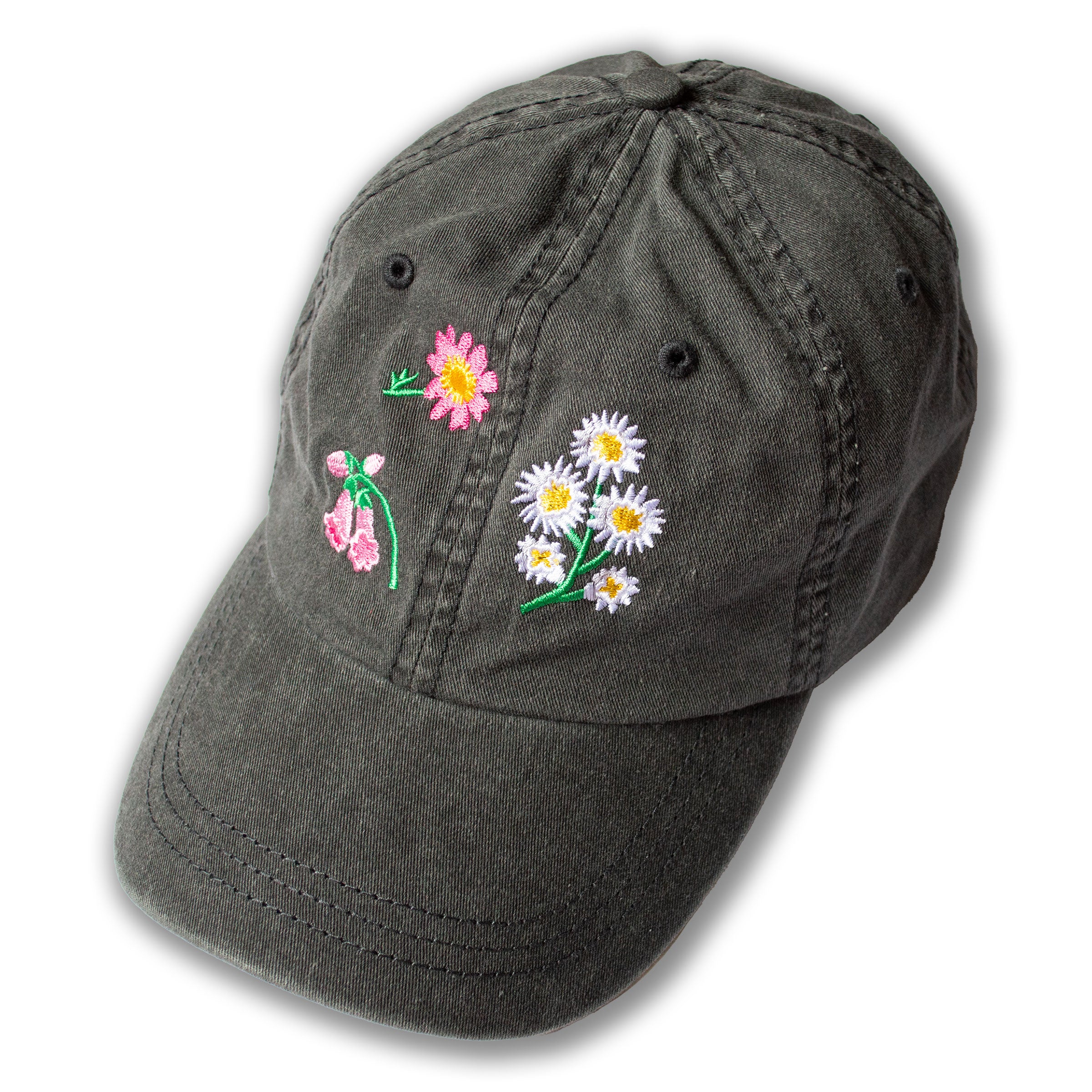 Wildflowers Embroidered Cap