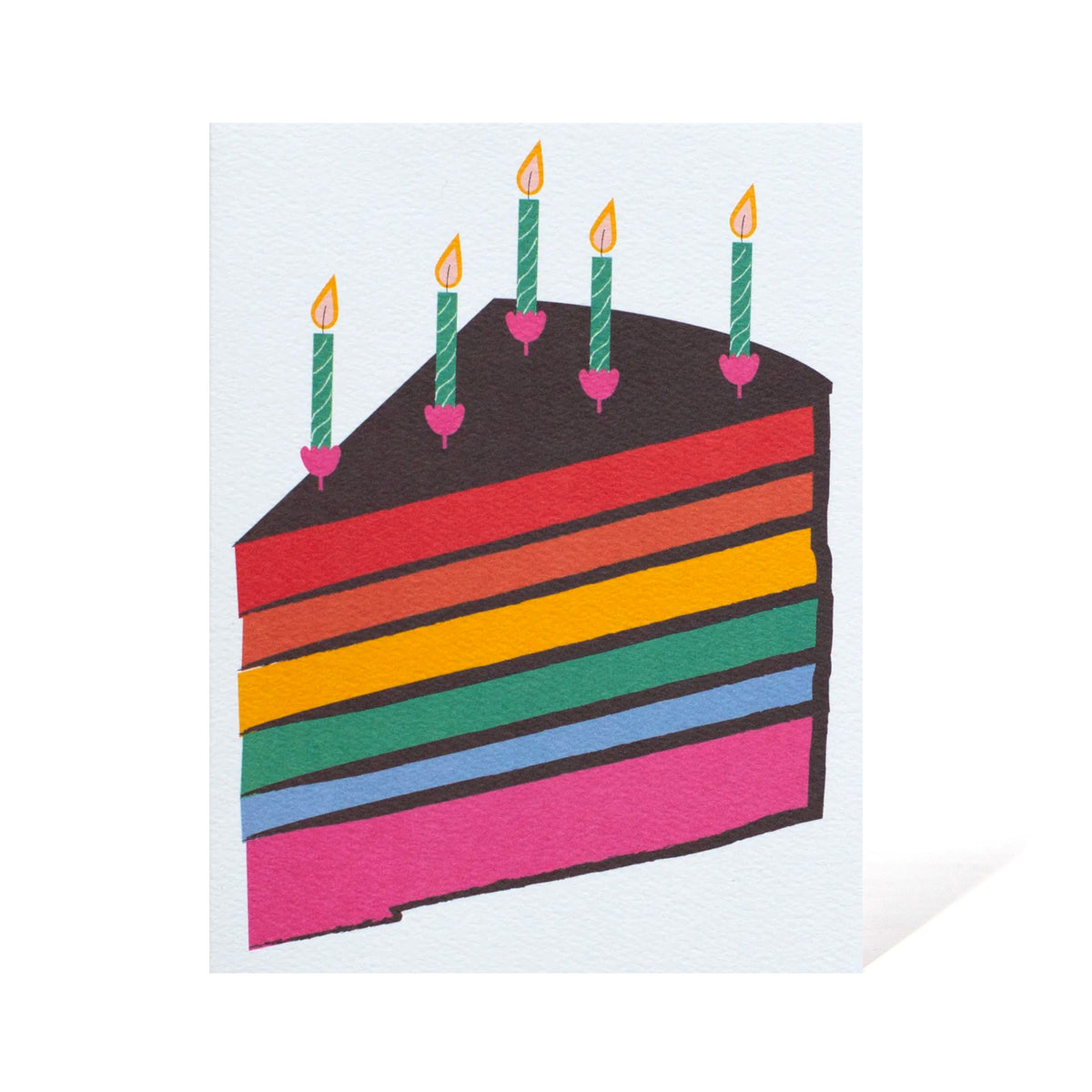 Rainbow Cake Note Card