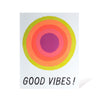 Good Vibes glowing neon sunshine Note Card