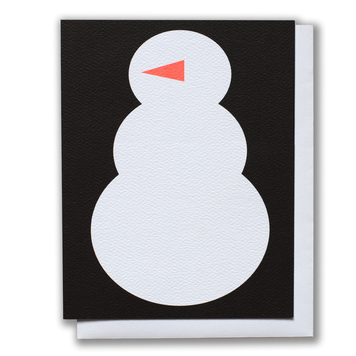 Snowman and Carrot Holiday Note Card
