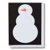 Snowman and Carrot Holiday Note Card