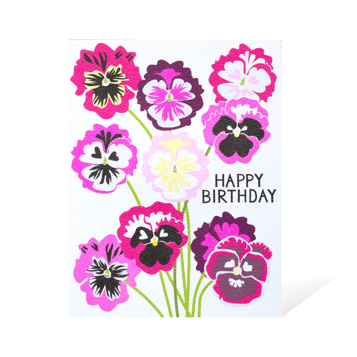 Happy Pansy Birthday Note Card