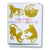 Wild Cheetah Birthday Note Card