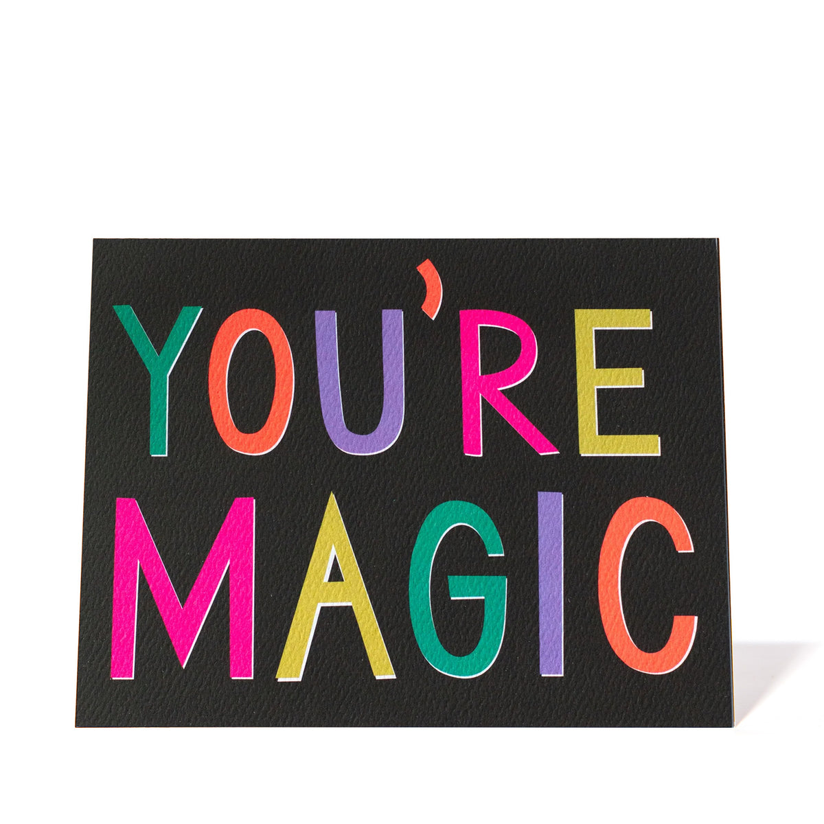 Black Magic Rainbow Note Card