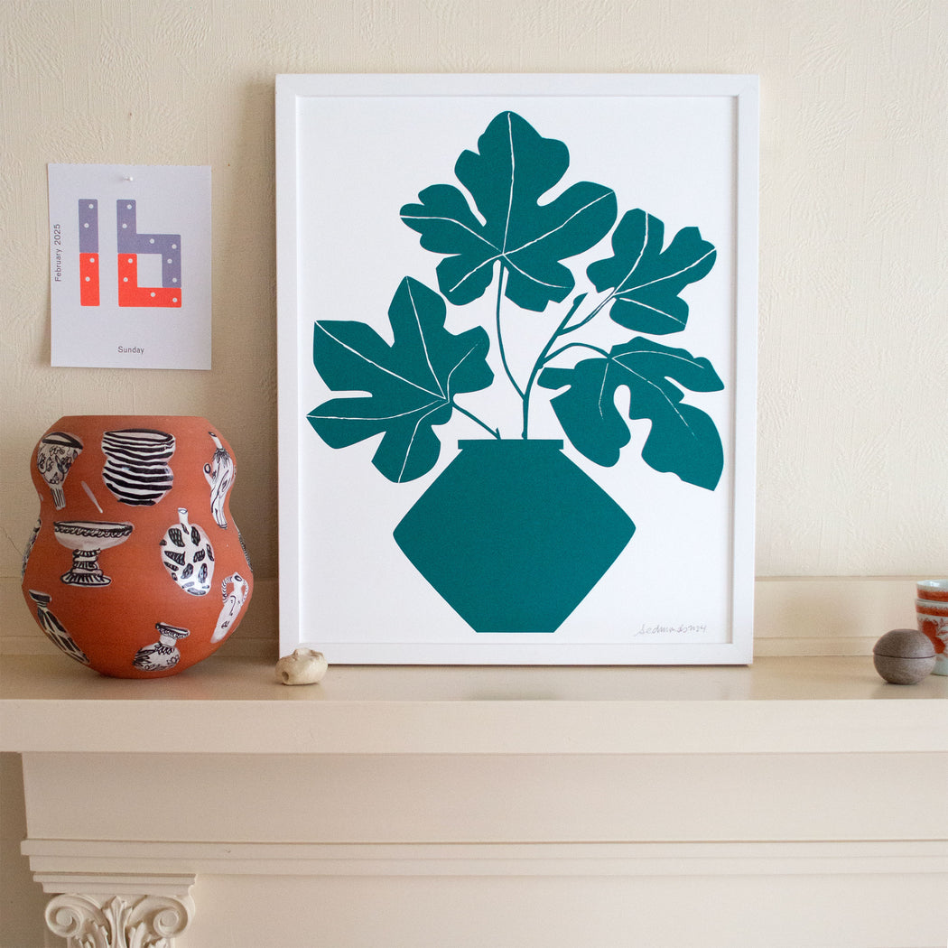 Ficus Vase Screenprint