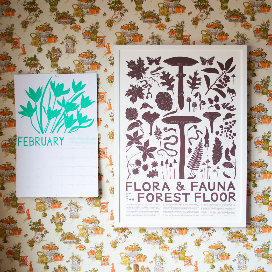 Flora & Fauna Forest Floor Screenprint