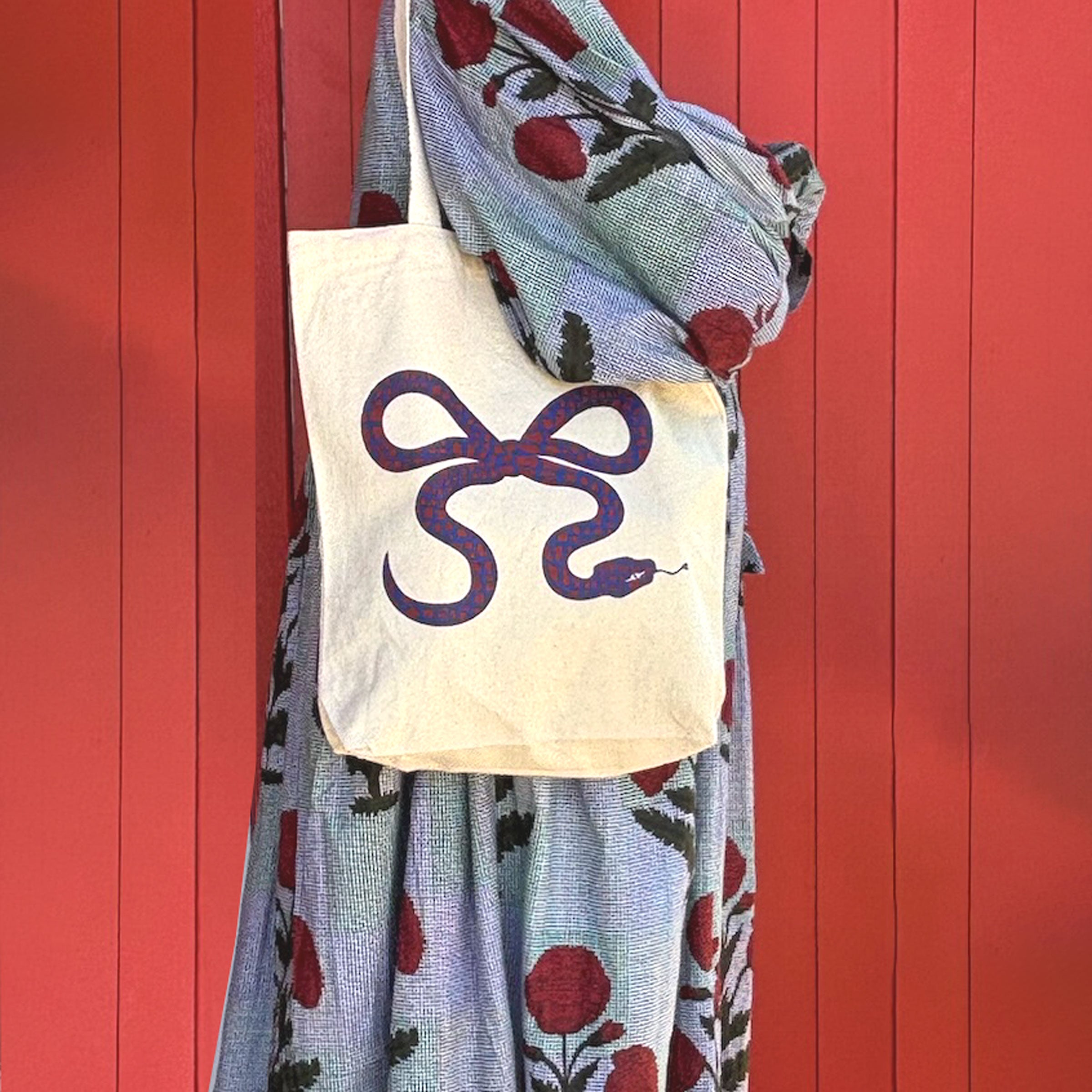 Snake Bow Tote Bag
