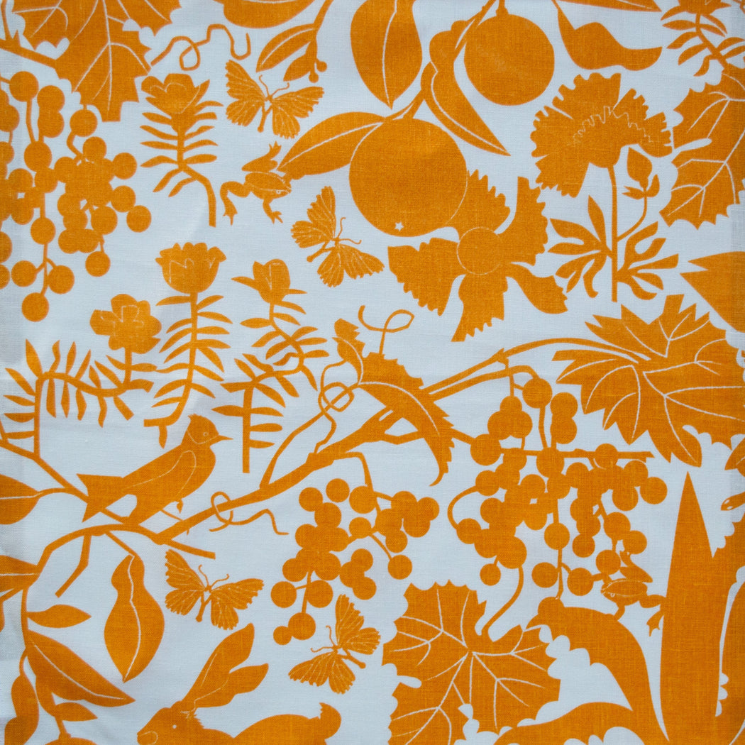 Marigold-Yellow California printed Tea Towel