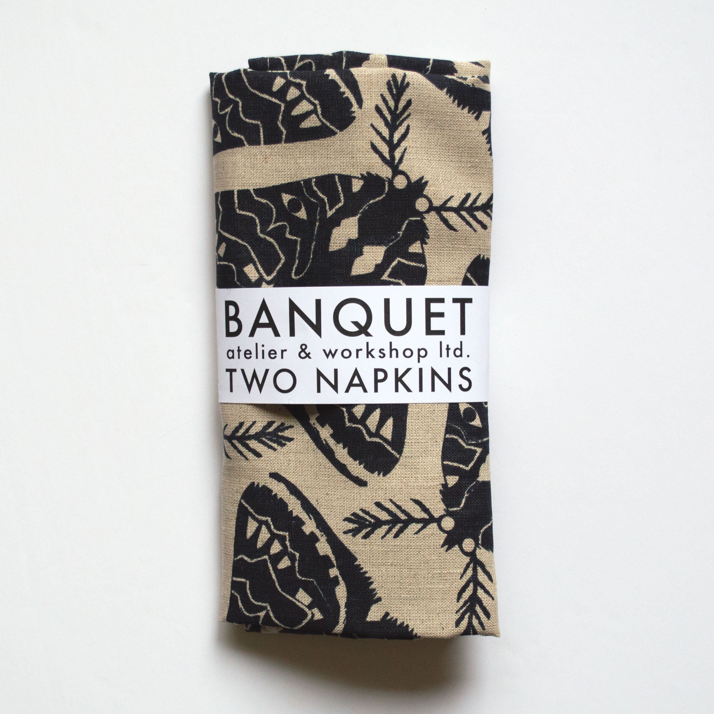 Black Moths Napkins