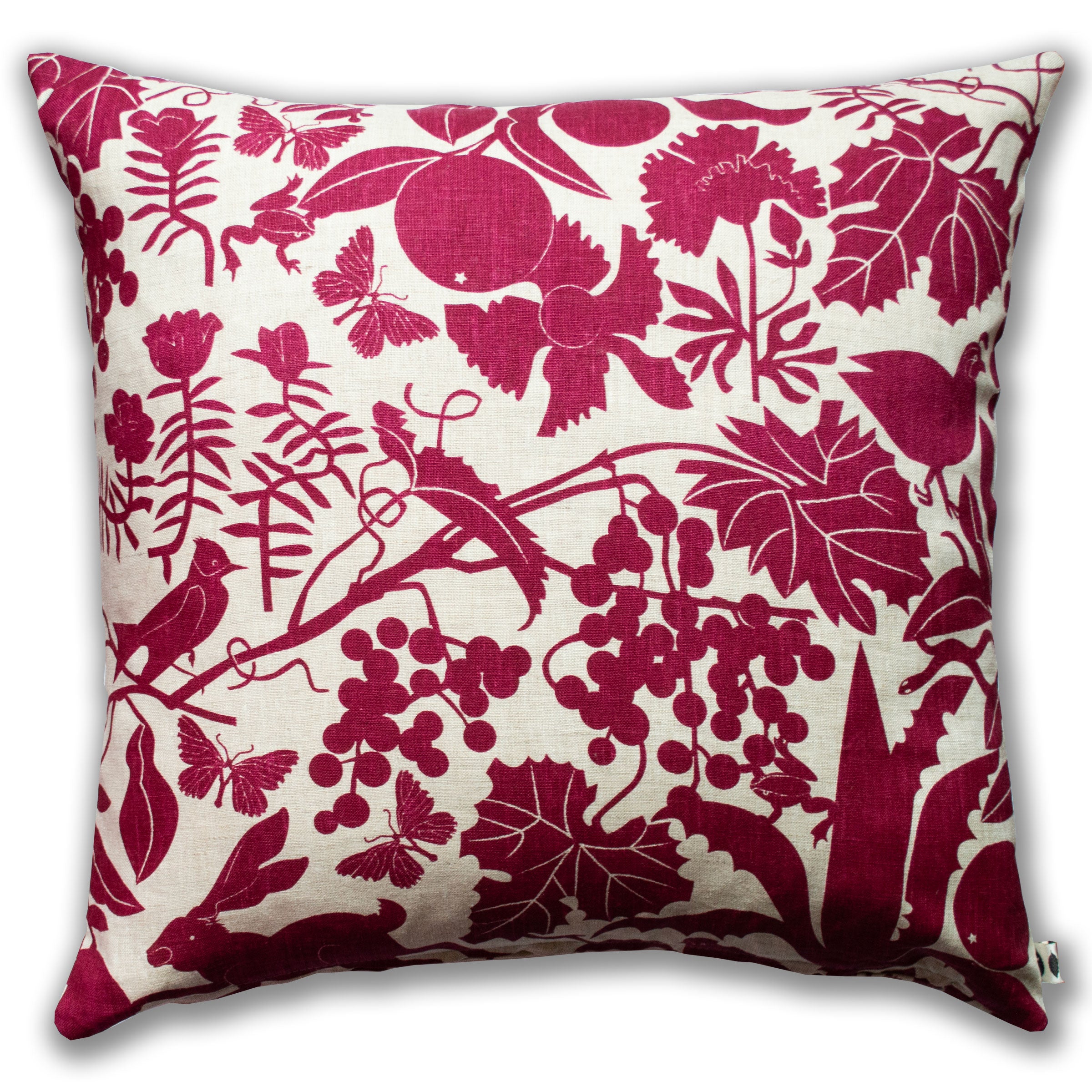 California Pillow Cover in Carmine Red