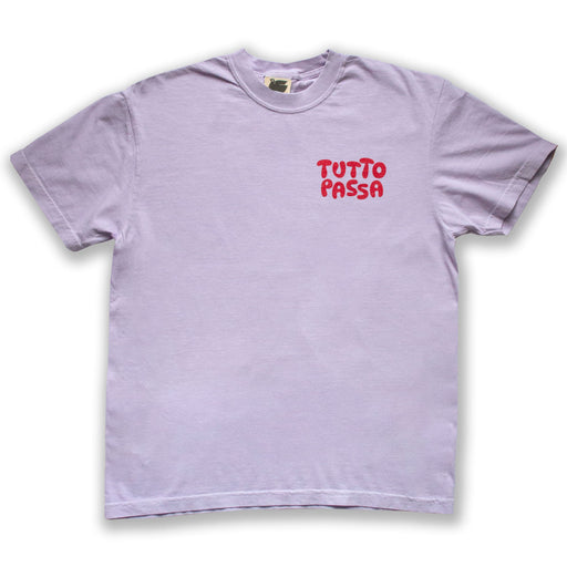 Tutto Passa t-shirt in red and lavender