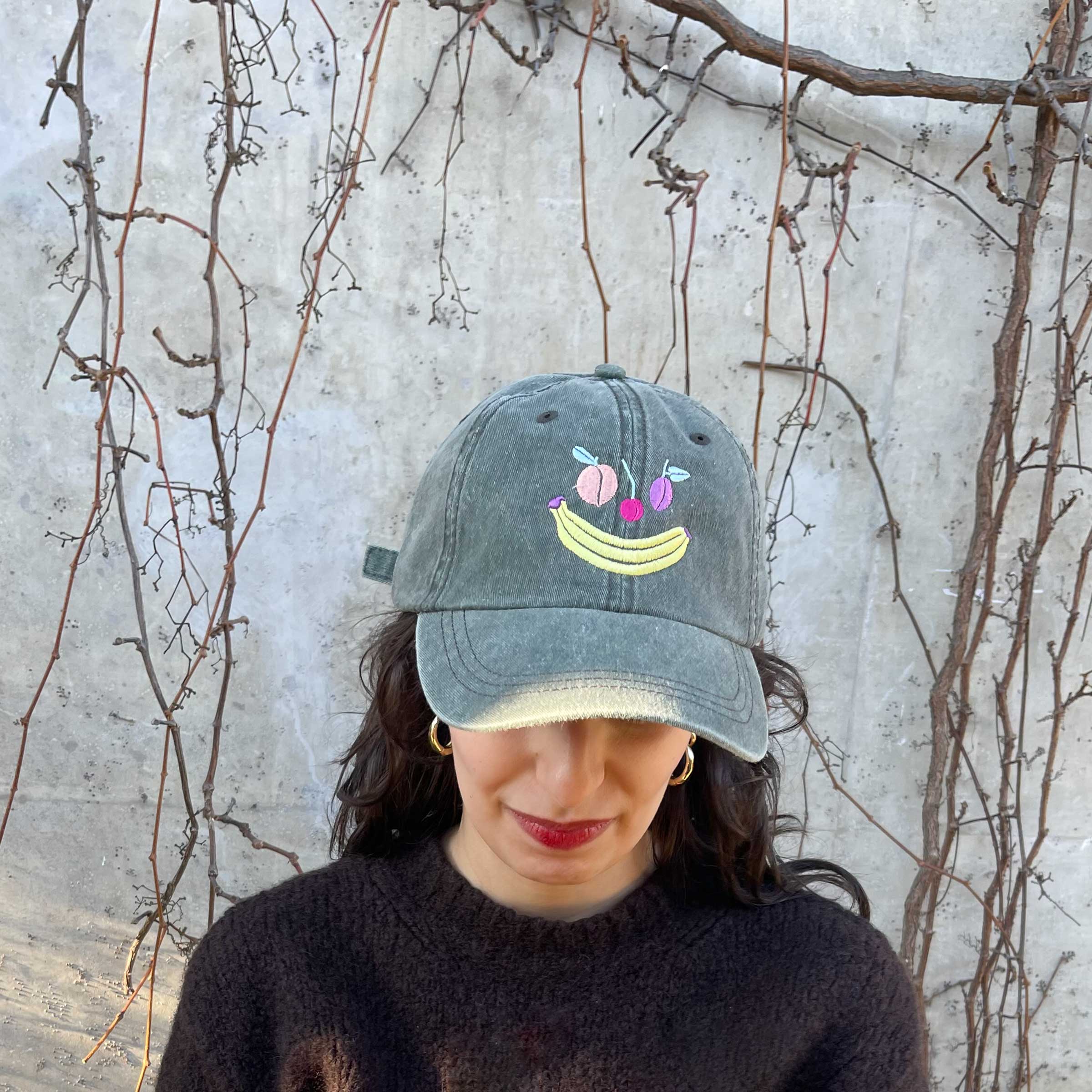 Funny Fruit Face Baseball Hat