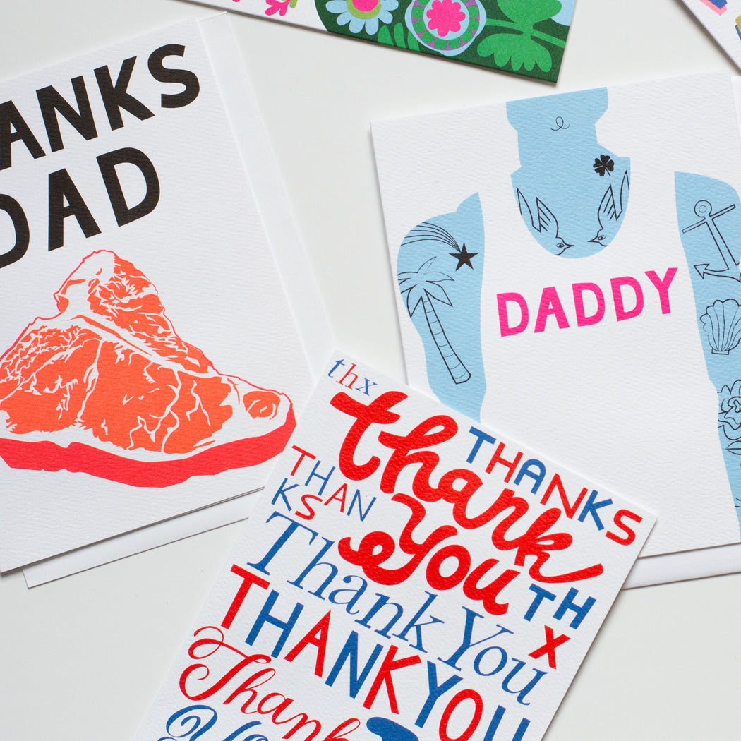 Daddy Tank Tattoos Note Card