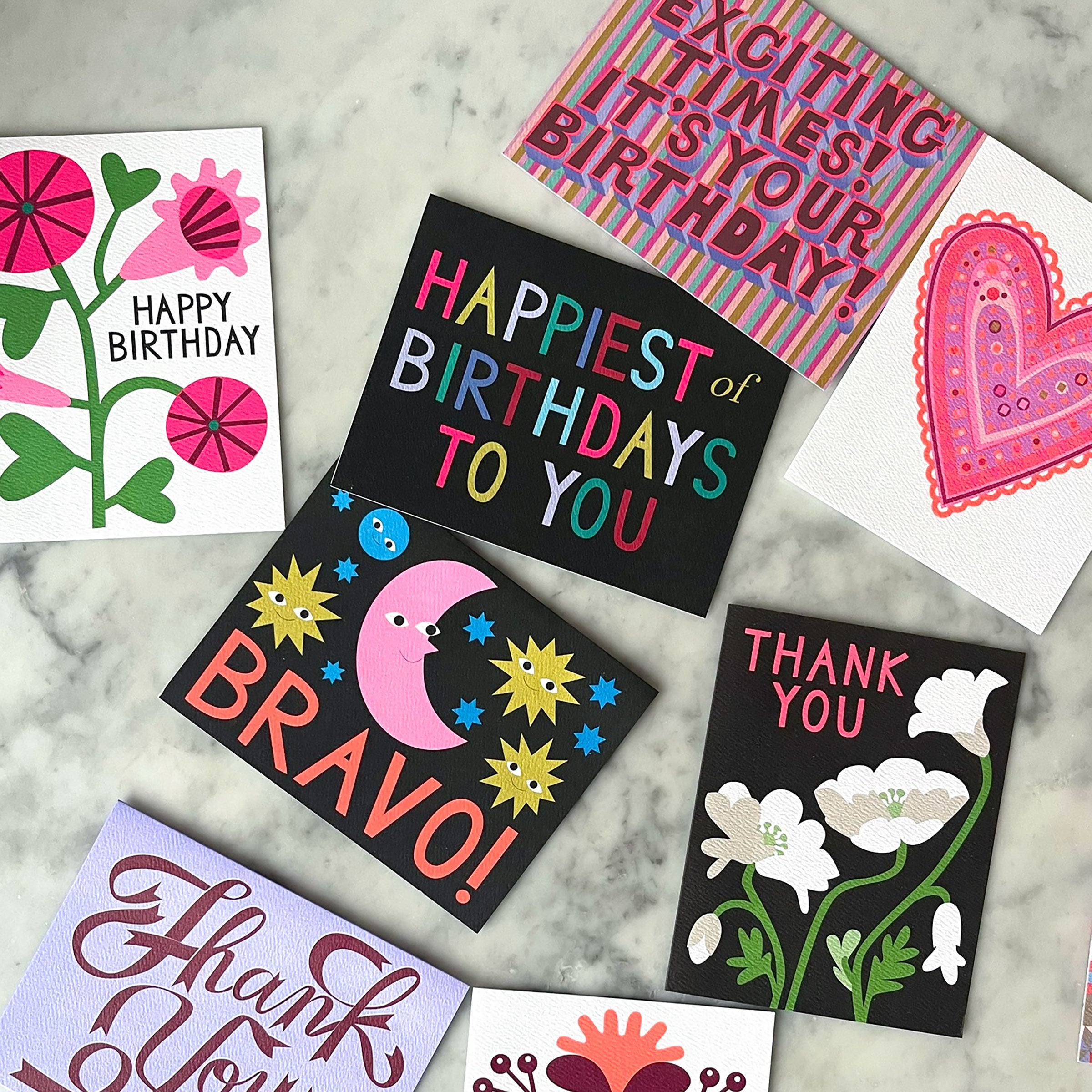 Bravo Moon & Stars Note Card