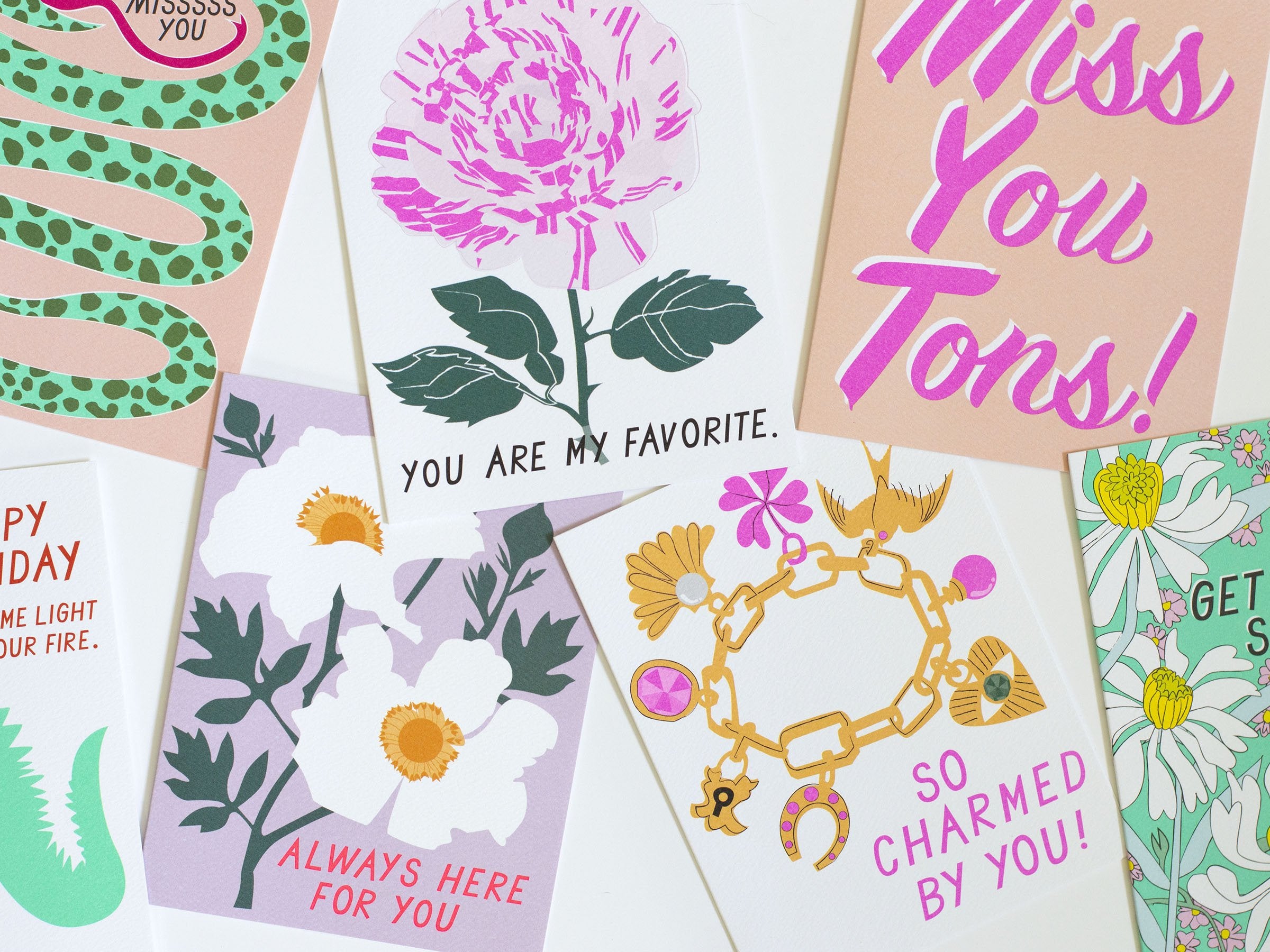 You are my Favorite - Variegated Rose - Note Card