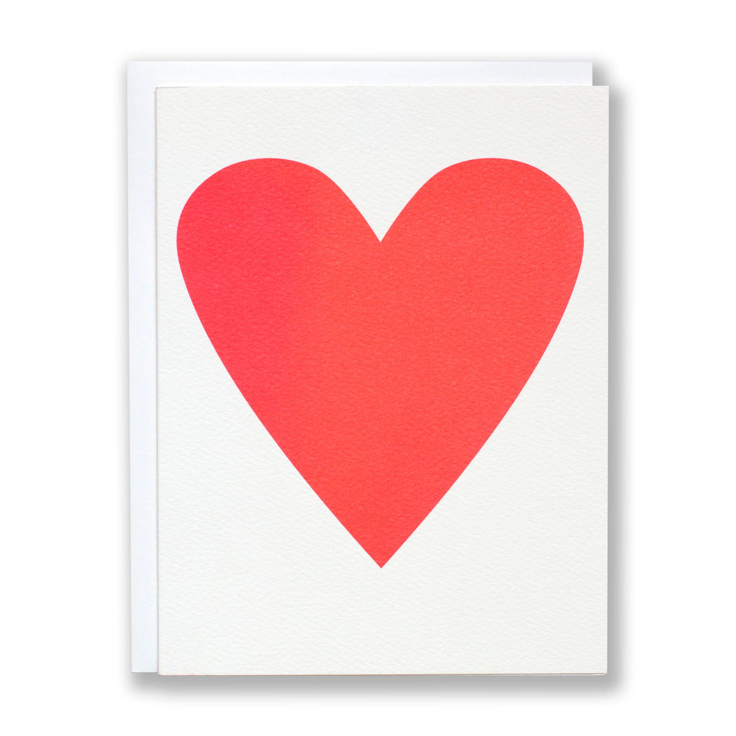 neon pink heart card/banquet heart/neon heart