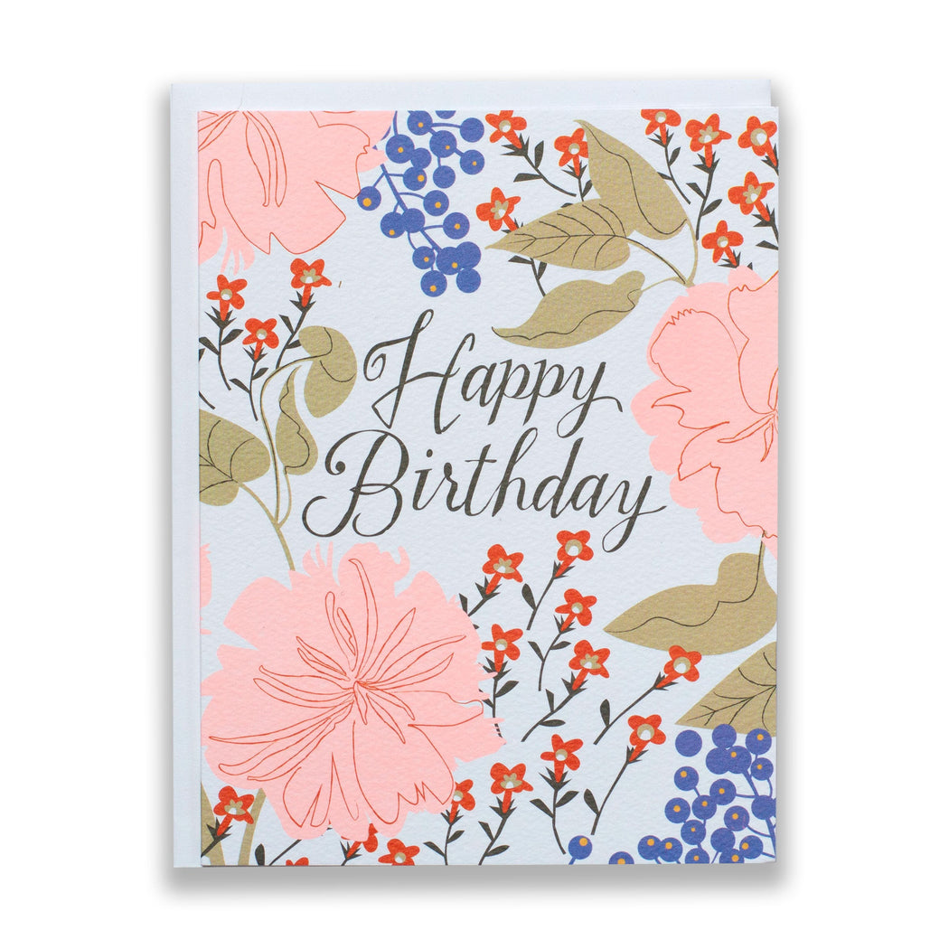 peach peonies, flowers, blooms, birthday card  Edit alt text