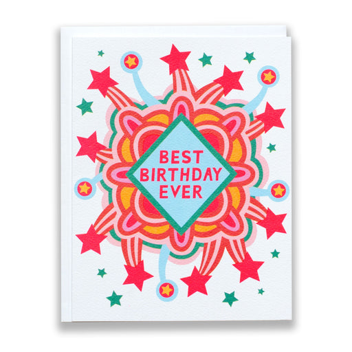 best birthday ever, birthday card, color explosion