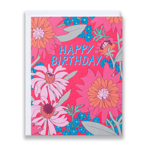 60s florals/vintage prints/birthday cards/neon/birthday floral