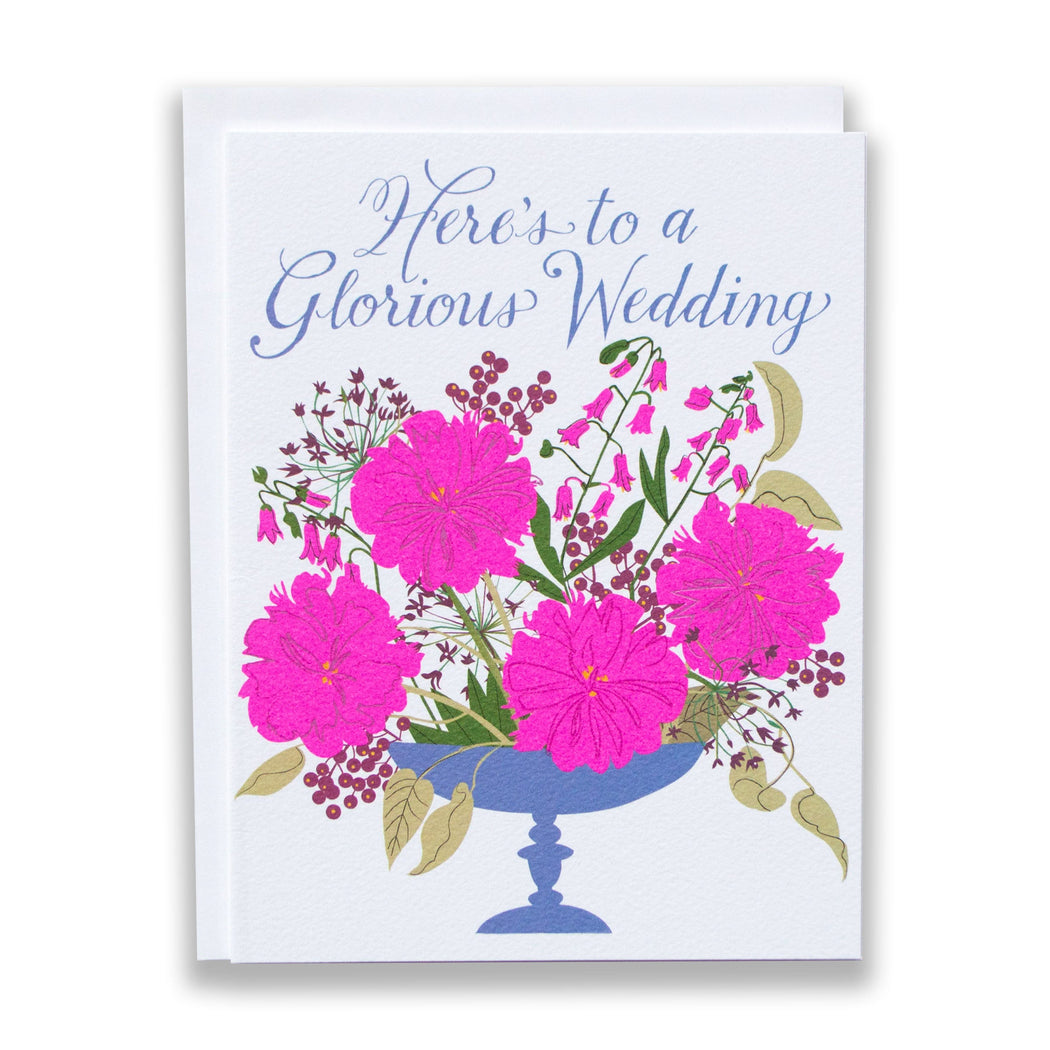 wedding cards/neon purple floral/floral congratulations cards