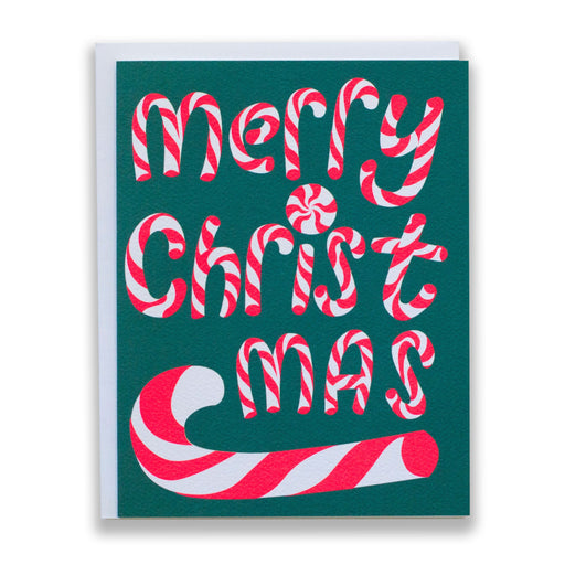 Neon pink, candy canes, merry christmas, holiday cards