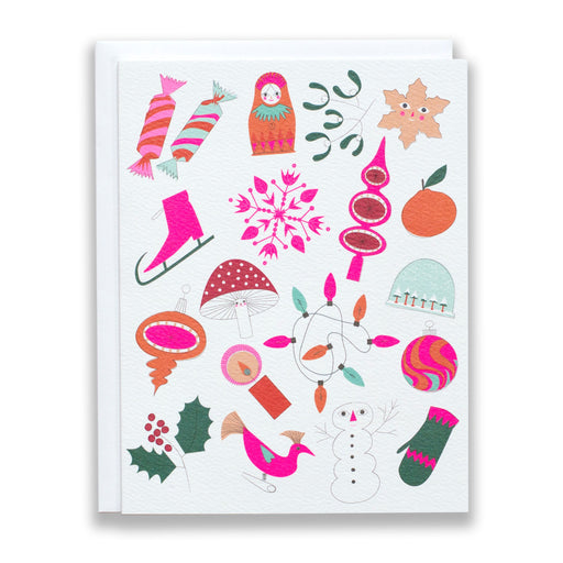 advent/holiday card/christmas cards/christmas crackers/ice skates/clementine/christmas lights/ornaments